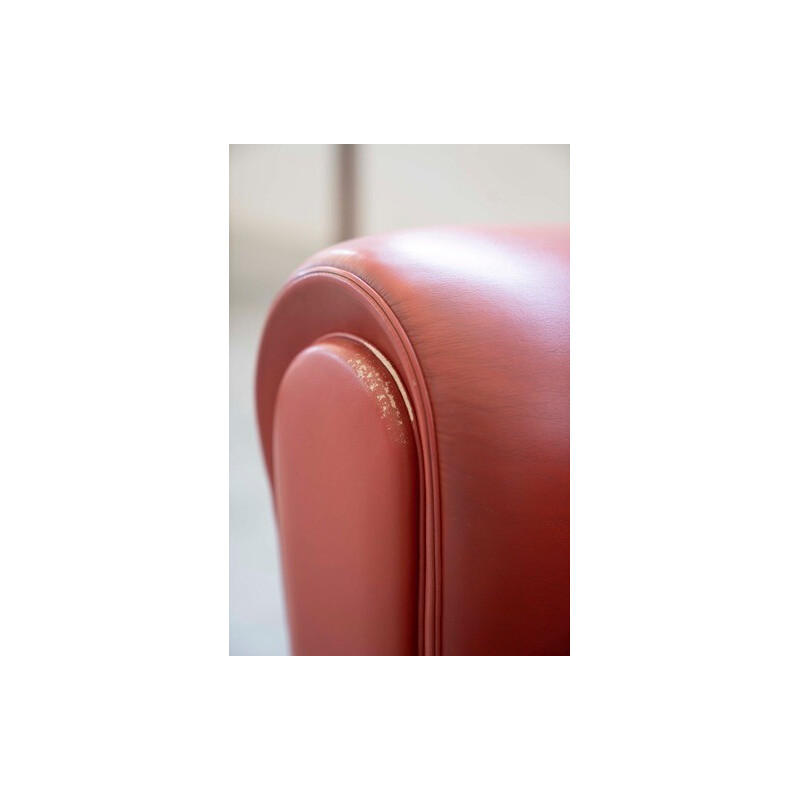 Vintage Frau leather armchair, 1980-1990s