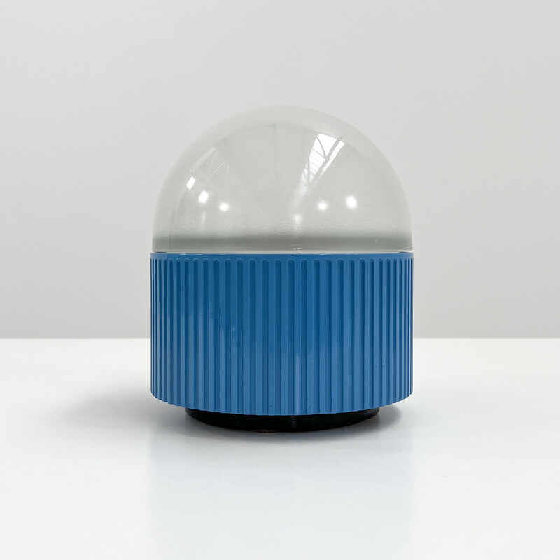 Vintage blue Bulbo table lamp by R. Barbieri and G. Marianelli for Tronconi, 1980s