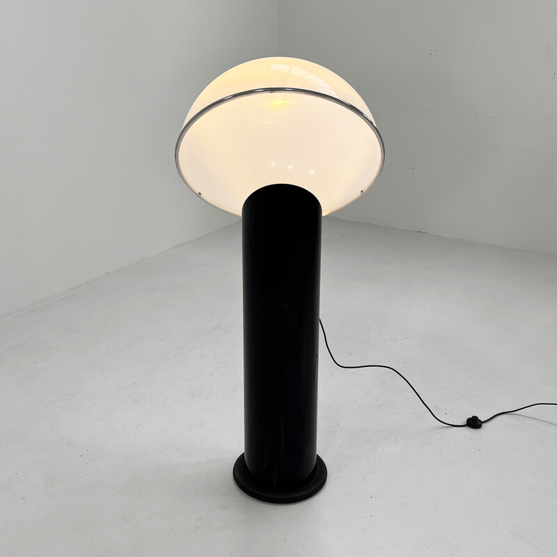 Vintage black Ciot floor lamp by Ennio Chiggio for Lumenform, 1970s