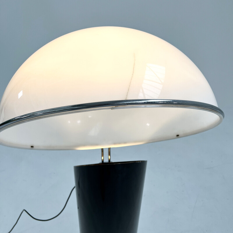 Lampada da terra vintage nera Ciot di Ennio Chiggio per Lumenform, anni '70