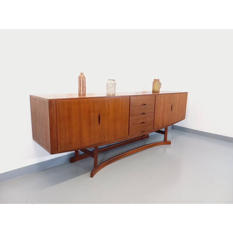 Enfilade vintage scandinave en teck par Johannes Andersen pour Hans Bech, 1960