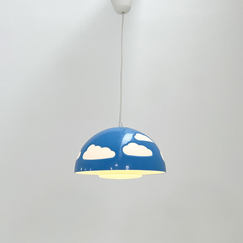 Vintage blue Skojig Cloud pendant lamp by Henrik Preutz for Ikea, 1990s