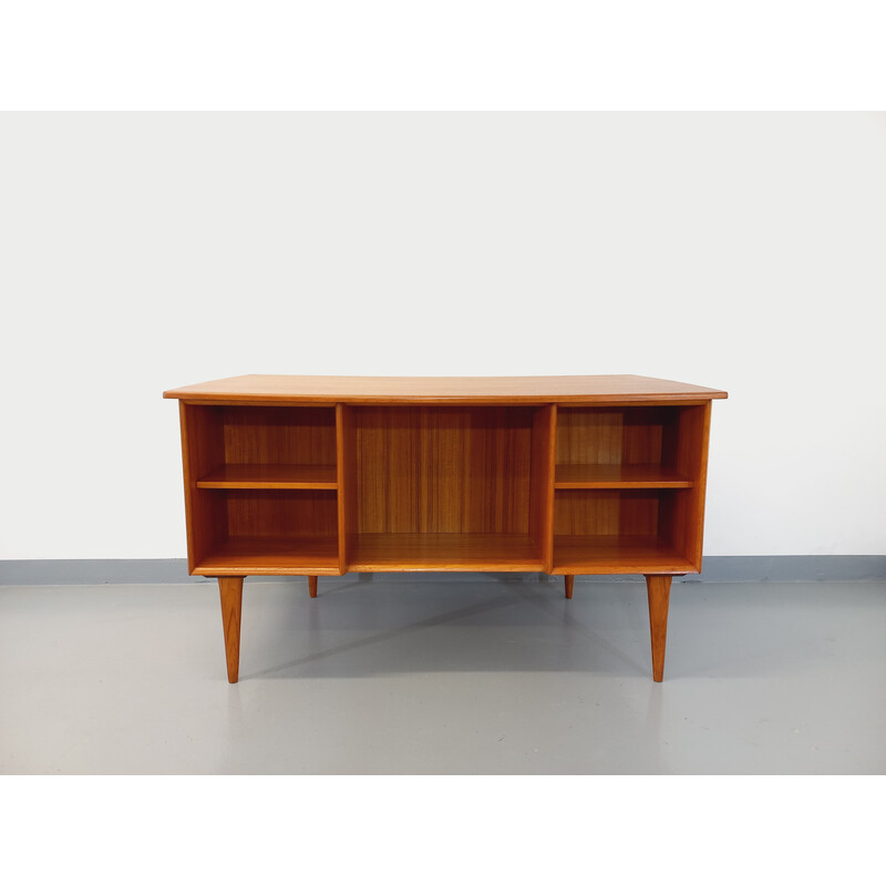 Vintage teak double-sided desk, 1960