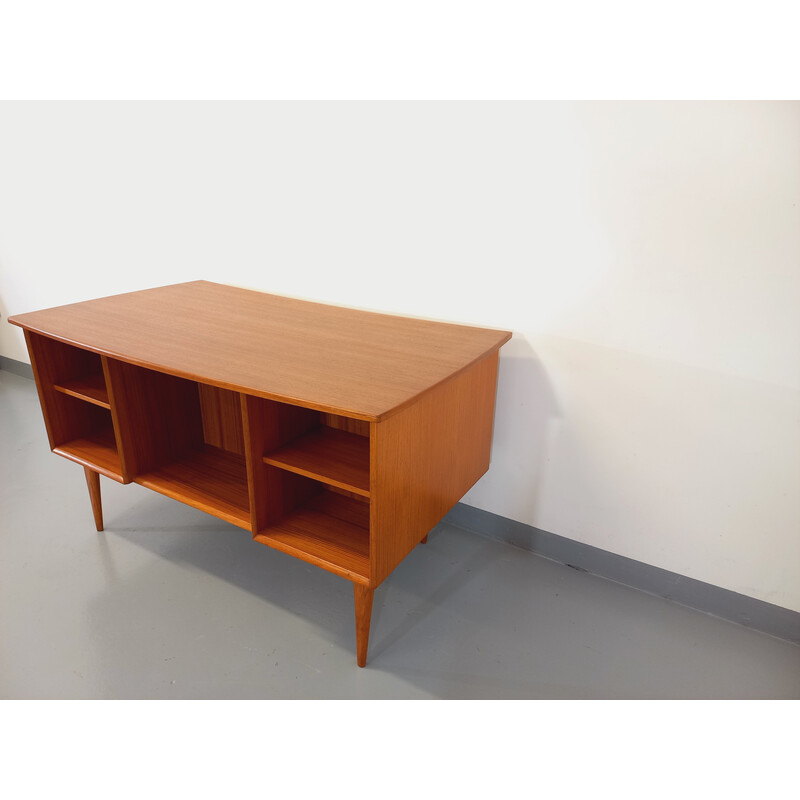 Vintage teak double-sided desk, 1960