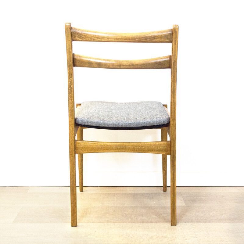 Conjunto de 6 cadeiras vintage em madeira de faia, Espanha 1960