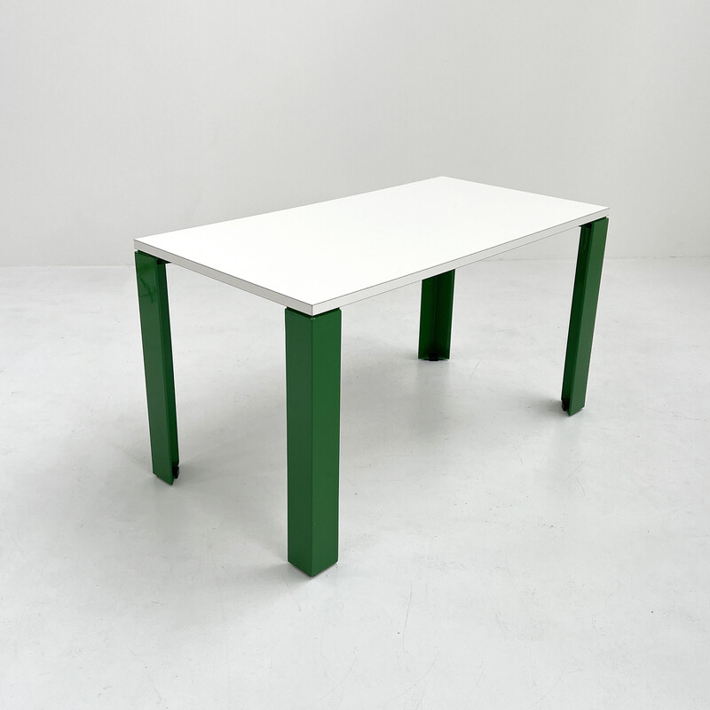 Vintage Eretteo dining table with green legs by Örni Halloween for Artemide, 1970