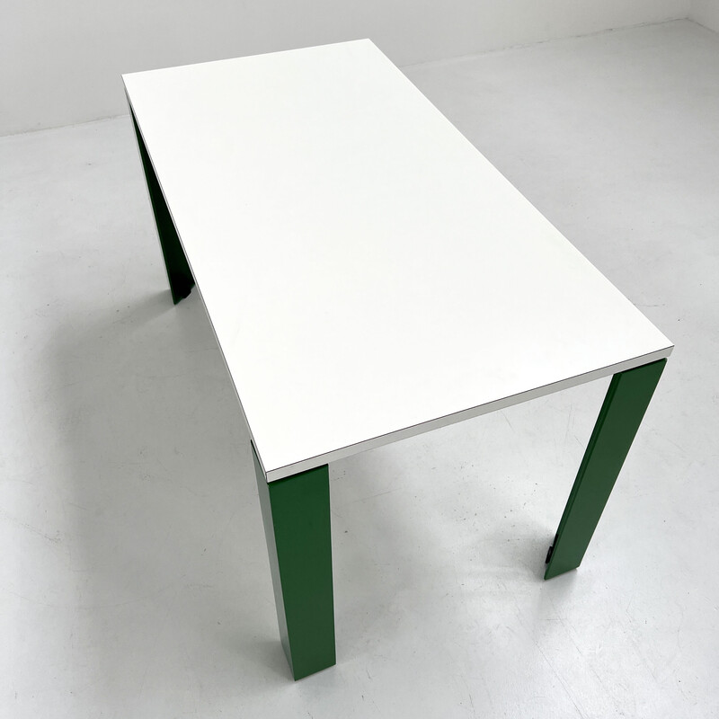 Vintage Eretteo dining table with green legs by Örni Halloween for Artemide, 1970