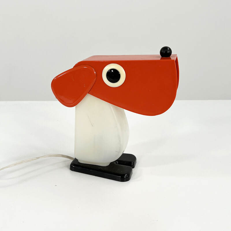 Vintage dog-shaped table lamp by Fernando Cassetta for Tacman, 1970