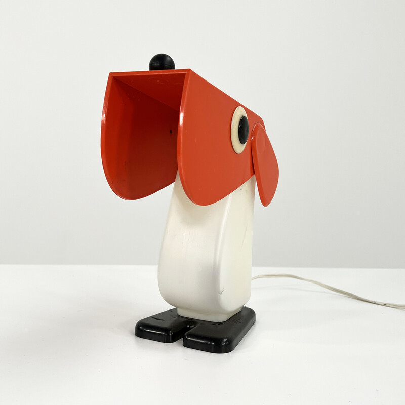 Lampe de table vintage en forme de chien par Fernando Cassetta pour Tacman, 1970