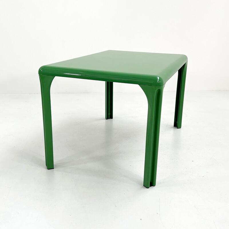 Mesa de jantar vintage Stadio 120 verde de Vico Magistretti para Artemide, 1970