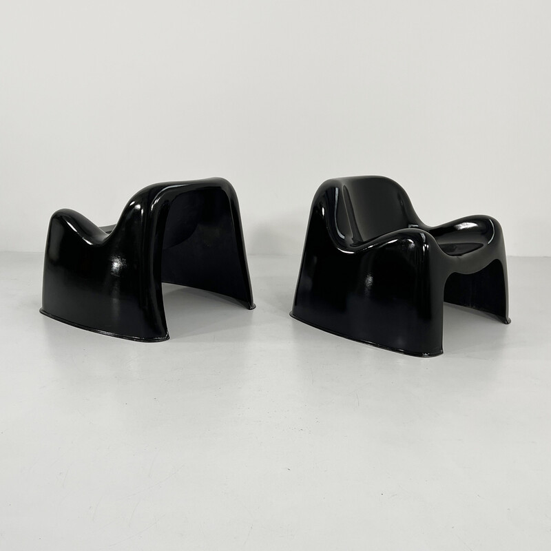Paar vintage Toga fauteuils van Sergio Mazza voor Artemide, 1960