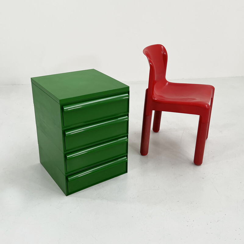 Grüne Kommode Modell 4601 von Simon Fussell für Kartell, 1970er Jahre