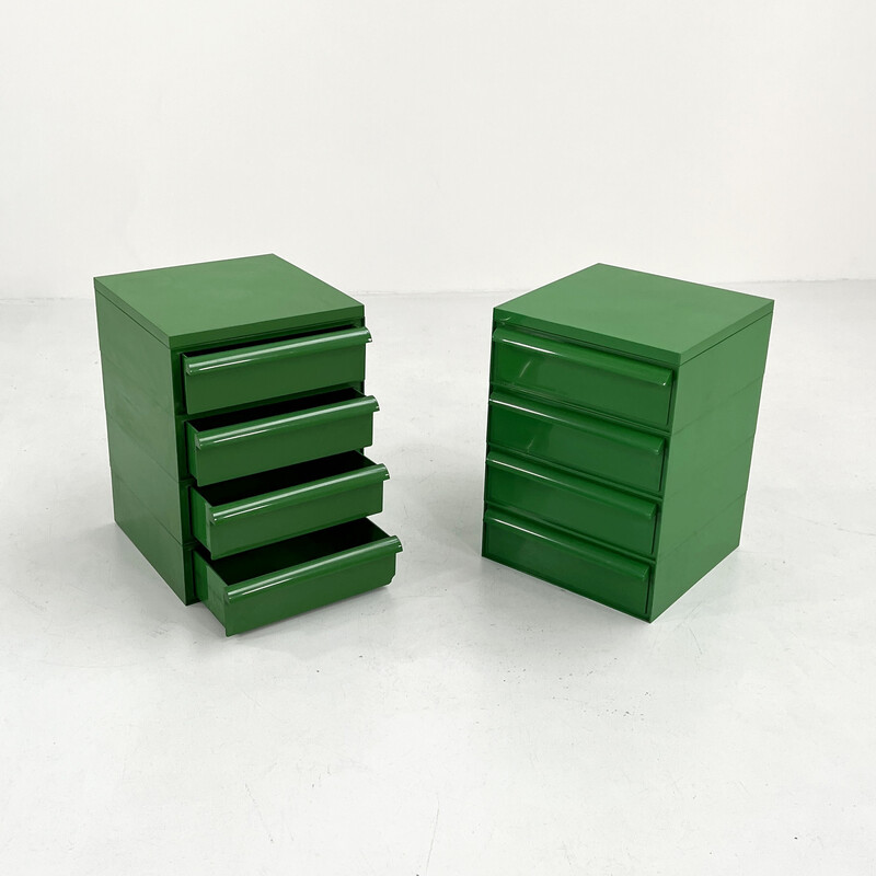 Grüne Kommode Modell 4601 von Simon Fussell für Kartell, 1970er Jahre