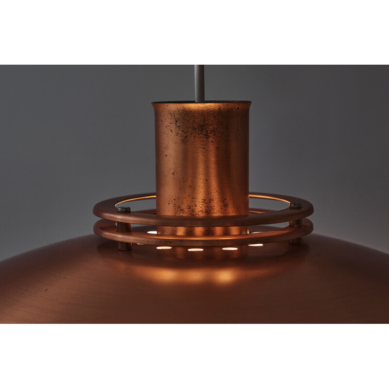 Vintage pendant lamp model no. 52585 in copper by Form Light, Denmark 1980