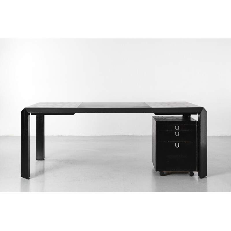 Vintage oakwood Talete desk by Pierluigi Ghianda and Gabrielle Regondi for Rosenthal GmbH