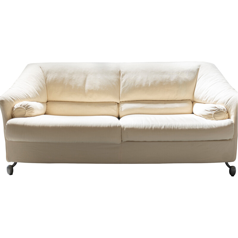 Vintage Molteni white 2-seater sofa