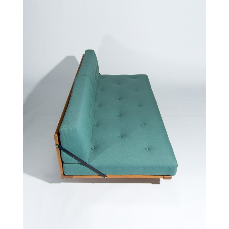 Sofá cama vintage de roble de Borge Mogensen para Fredericia Stolefabrik, 1950