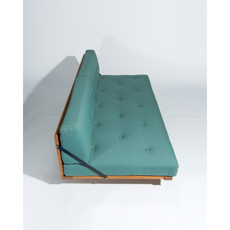 Sofá-cama vintage em carvalho de Borge Mogensen para Fredericia Stolefabrik, 1950