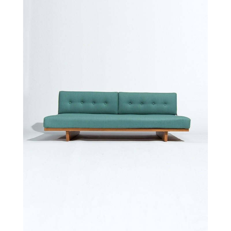Vintage oakwood sofabed by Borge Mogensen for Fredericia Stolefabrik, 1950