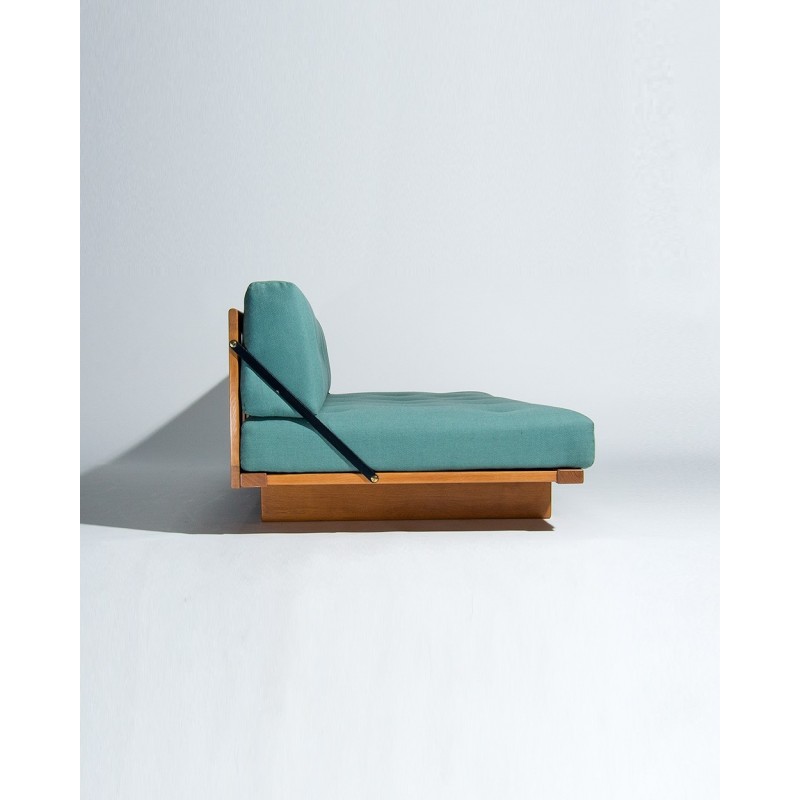 Vintage oakwood sofabed by Borge Mogensen for Fredericia Stolefabrik, 1950