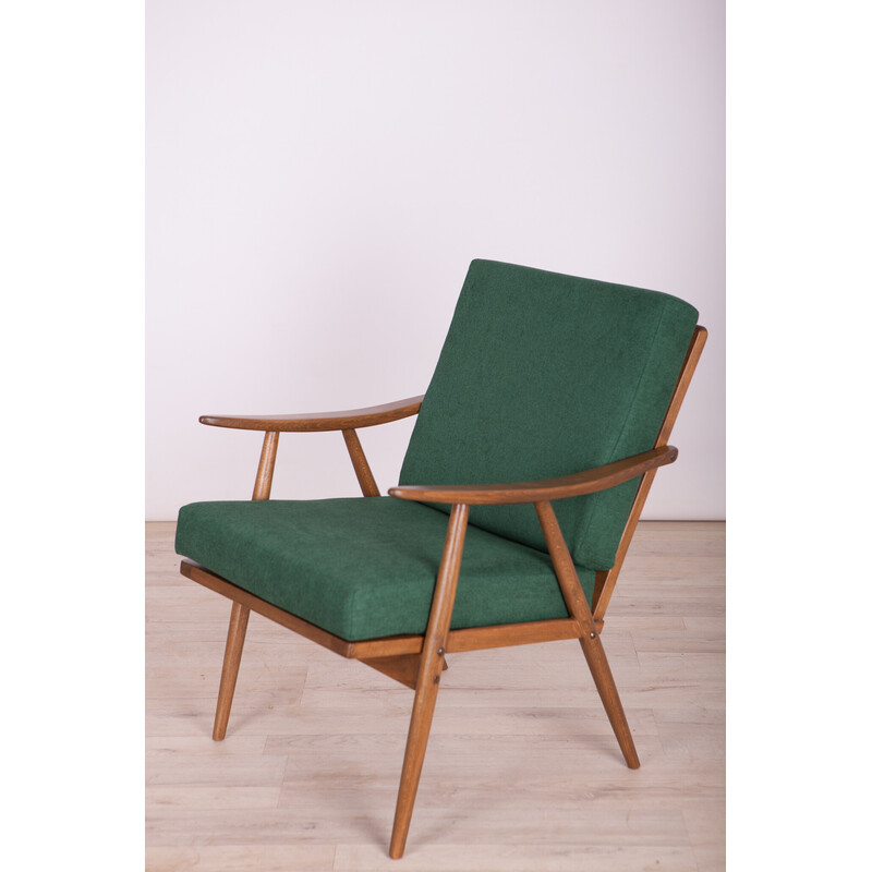 Vintage beechwood armchair by Ton, Czechoslovakia 1960