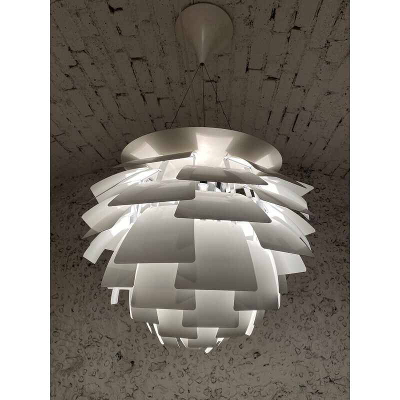 Lámpara de suspensión Ph artichoke vintage blanca de Poul Henningsen para Louis Poulsen