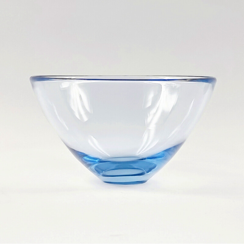 Vintage Scandinavian glass bowl by Per Lütken for Holmegaard, Denmark, 1960