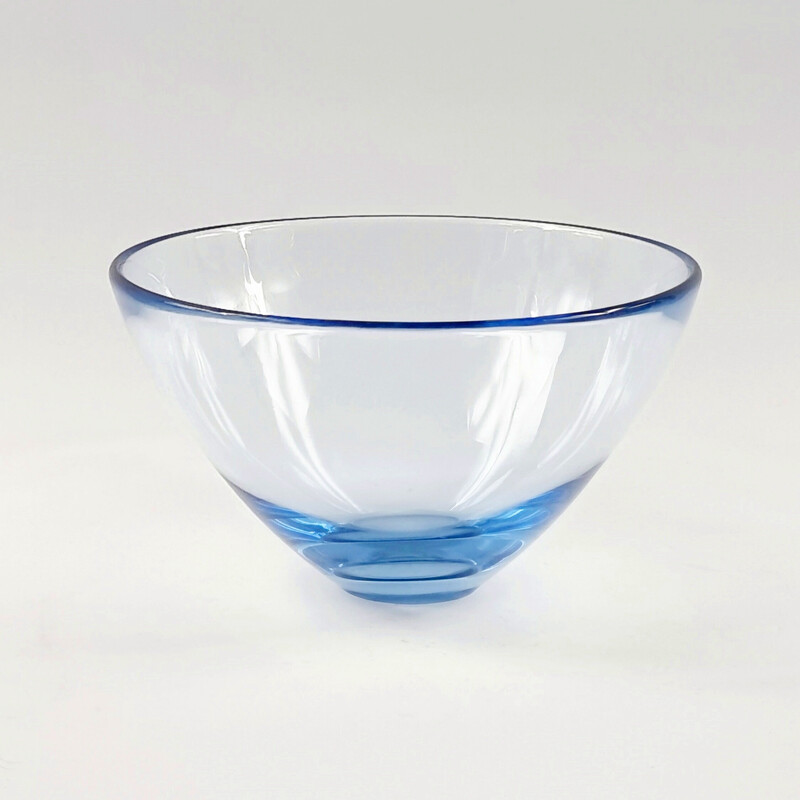 Vintage Scandinavian glass bowl by Per Lütken for Holmegaard, Denmark, 1960