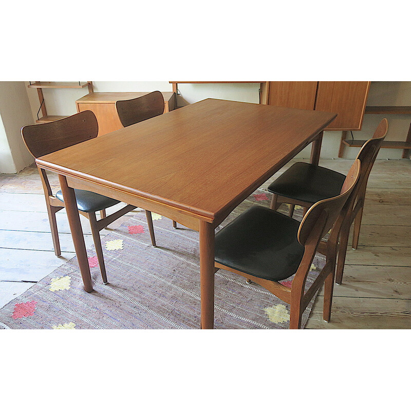 Danish mid-century teak dining table, 1960s