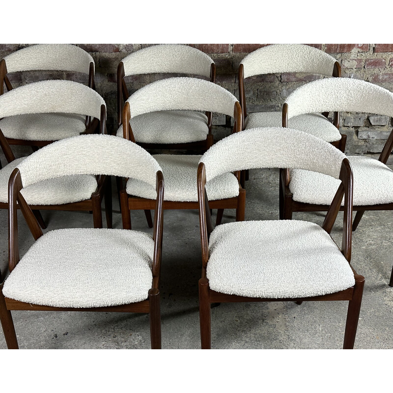 Lot de 8 chaises vintage modèle 31 par Kaï Kristiansen, 1960