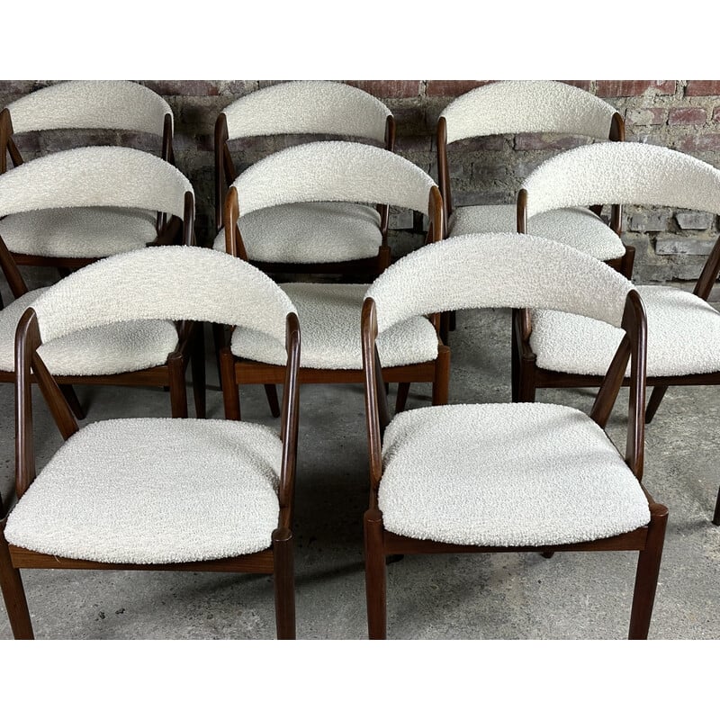 Set of 8 vintage chairs model 31 by Kaï Kristiansen, 1960
