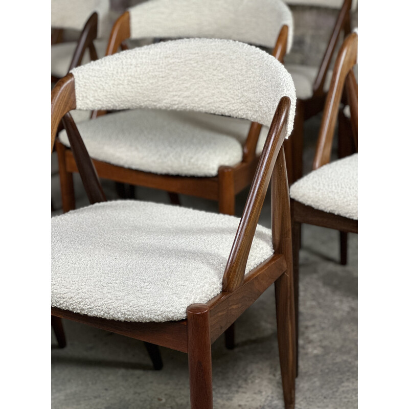 Set of 8 vintage chairs model 31 by Kaï Kristiansen, 1960