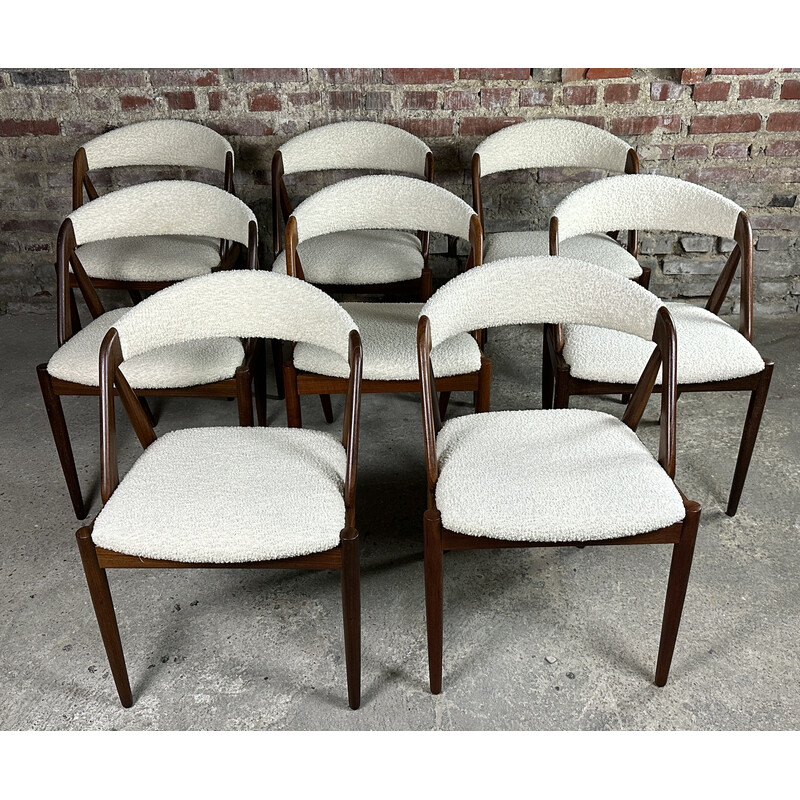 Set of 8 vintage chairs model 31 by Kaï Kristiansen, 1960