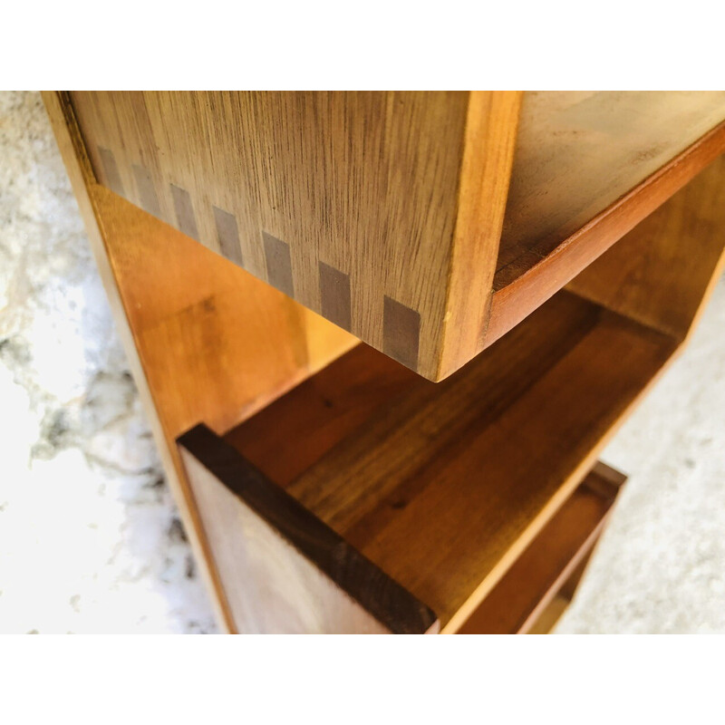 Vintage teak wall shelf, 1970