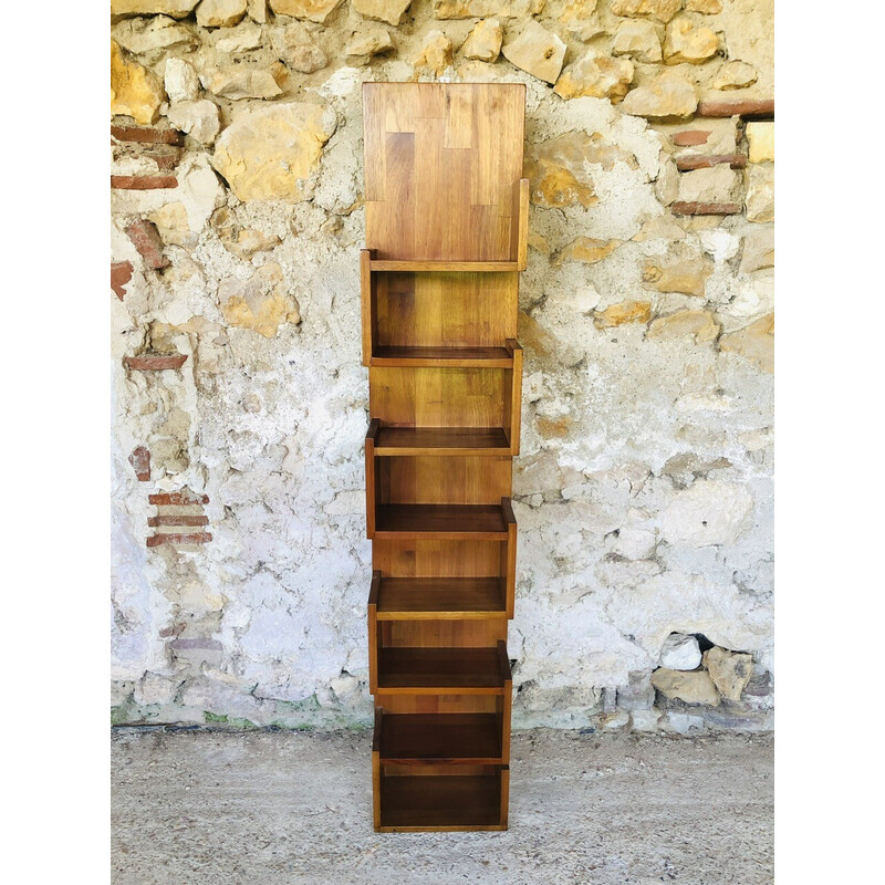 Vintage teak wall shelf, 1970