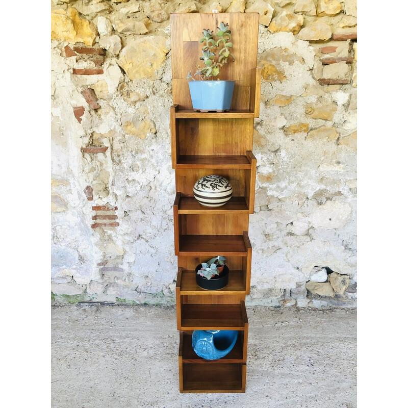 Vintage teak wall shelf, 1970