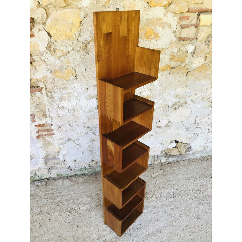 Vintage teak wall shelf, 1970