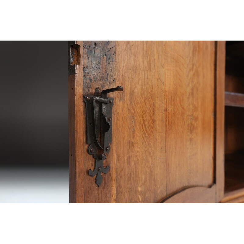 Vintage wood display cabinet