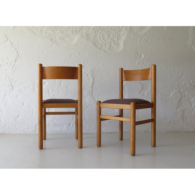 Paar vintage gestoffeerde stoelen, Zweden 1960