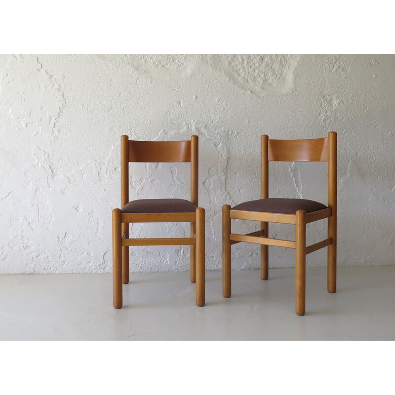 Pair of vintage upholstered chairs, Sweden 1960