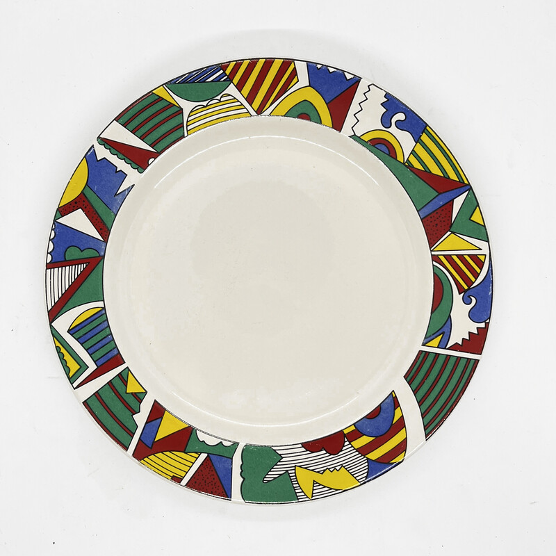 Vintage dinner plate "Tułowice" in porcelain, Poland 1980s