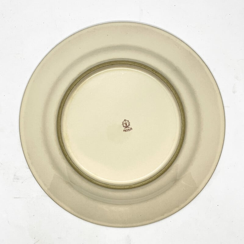 Vintage dinner plate "Tułowice" in porcelain, Poland 1980s