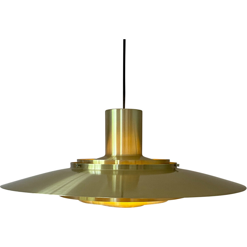 Vintage brass pendant lamp by Preben Fabricius and Jørgen Kastholm for Nordisk Solar