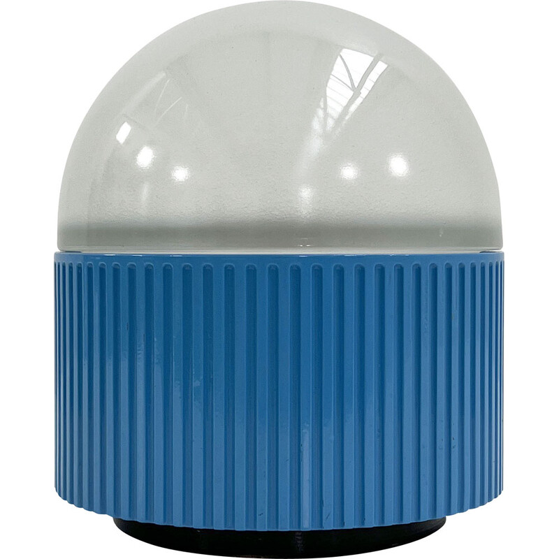 Lampada da tavolo vintage Bulbo blu di R. Barbieri e G. Marianelli per Tronconi, anni '80