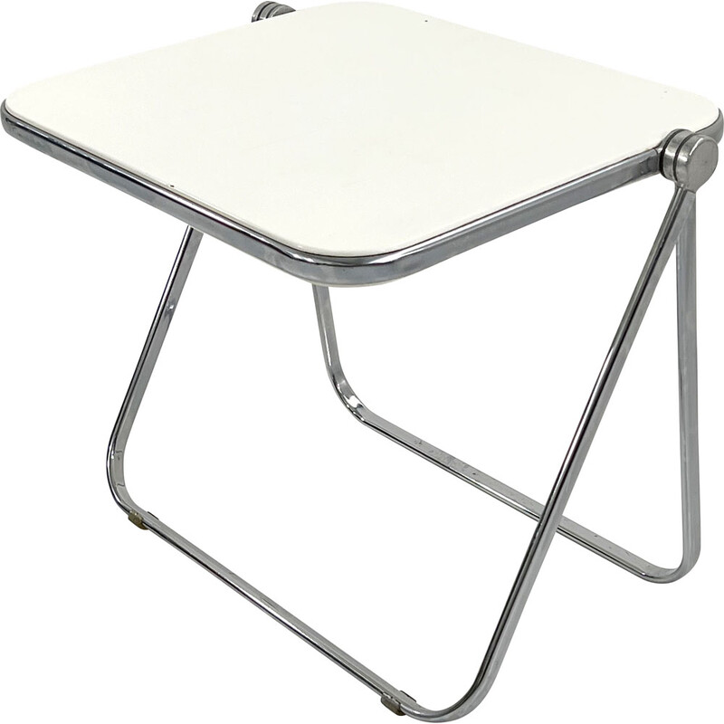 Vintage white Platone folding desk by Giancarlo Piretti for Anonima Castelli, 1970s