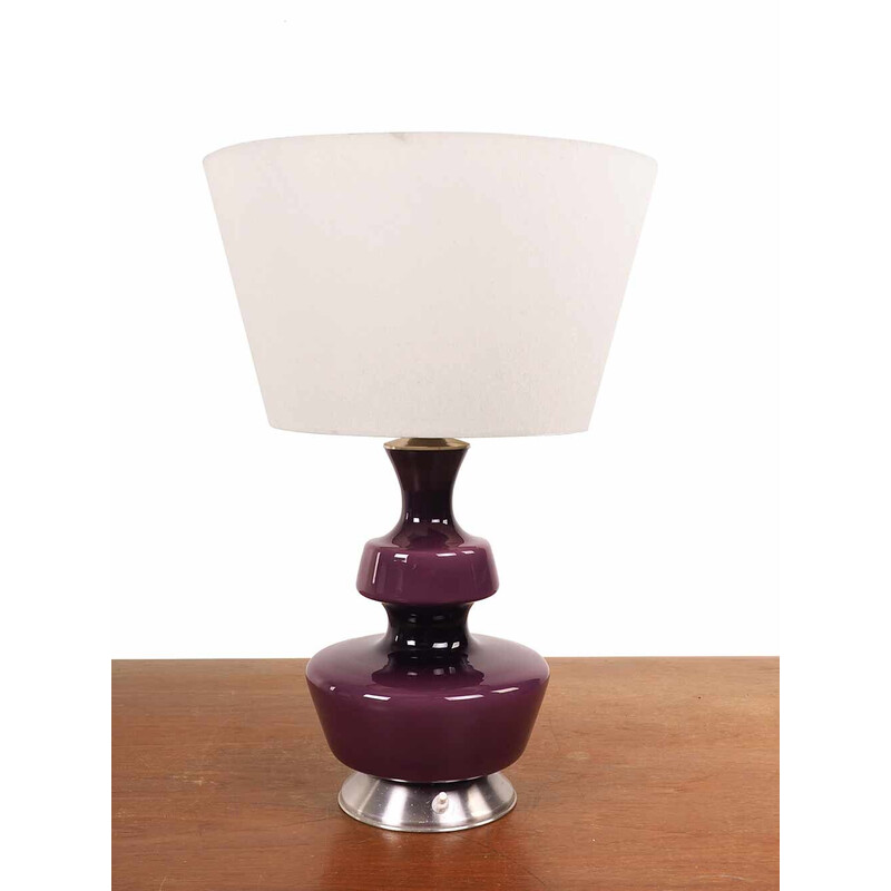 Lámpara de mesa Holmegaard vintage, Dinamarca