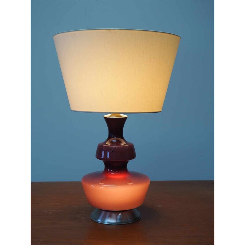 Vintage Holmegaard table lamp, Denmark
