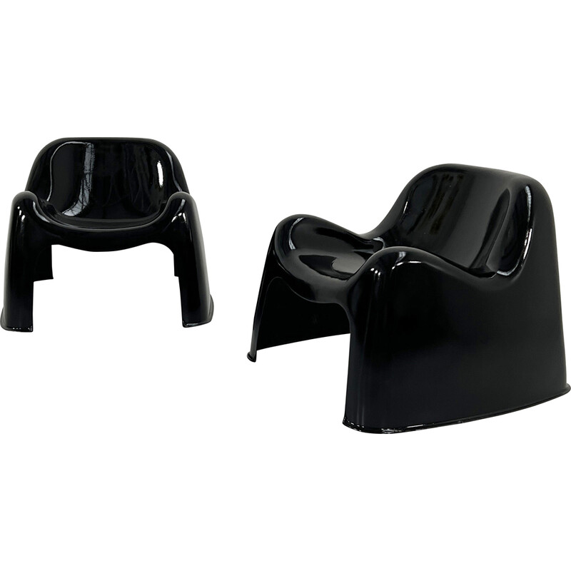 Paar vintage Toga fauteuils van Sergio Mazza voor Artemide, 1960