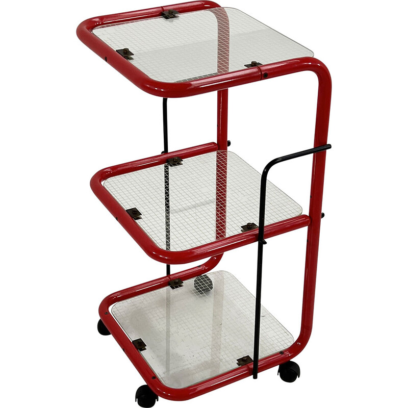 Vintage metal trolley, 1980