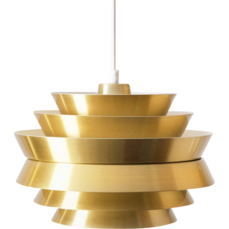 Trava vintage pendant lamp by Carl Thore for Granhaga Metallindustri A/B, Sweden 1960